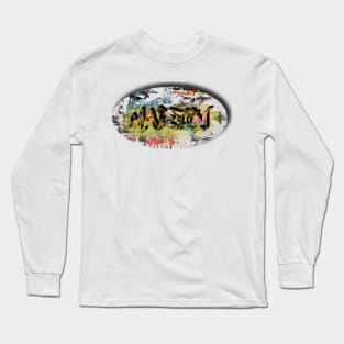 MARTIN Graffiti Style Name Tag Long Sleeve T-Shirt